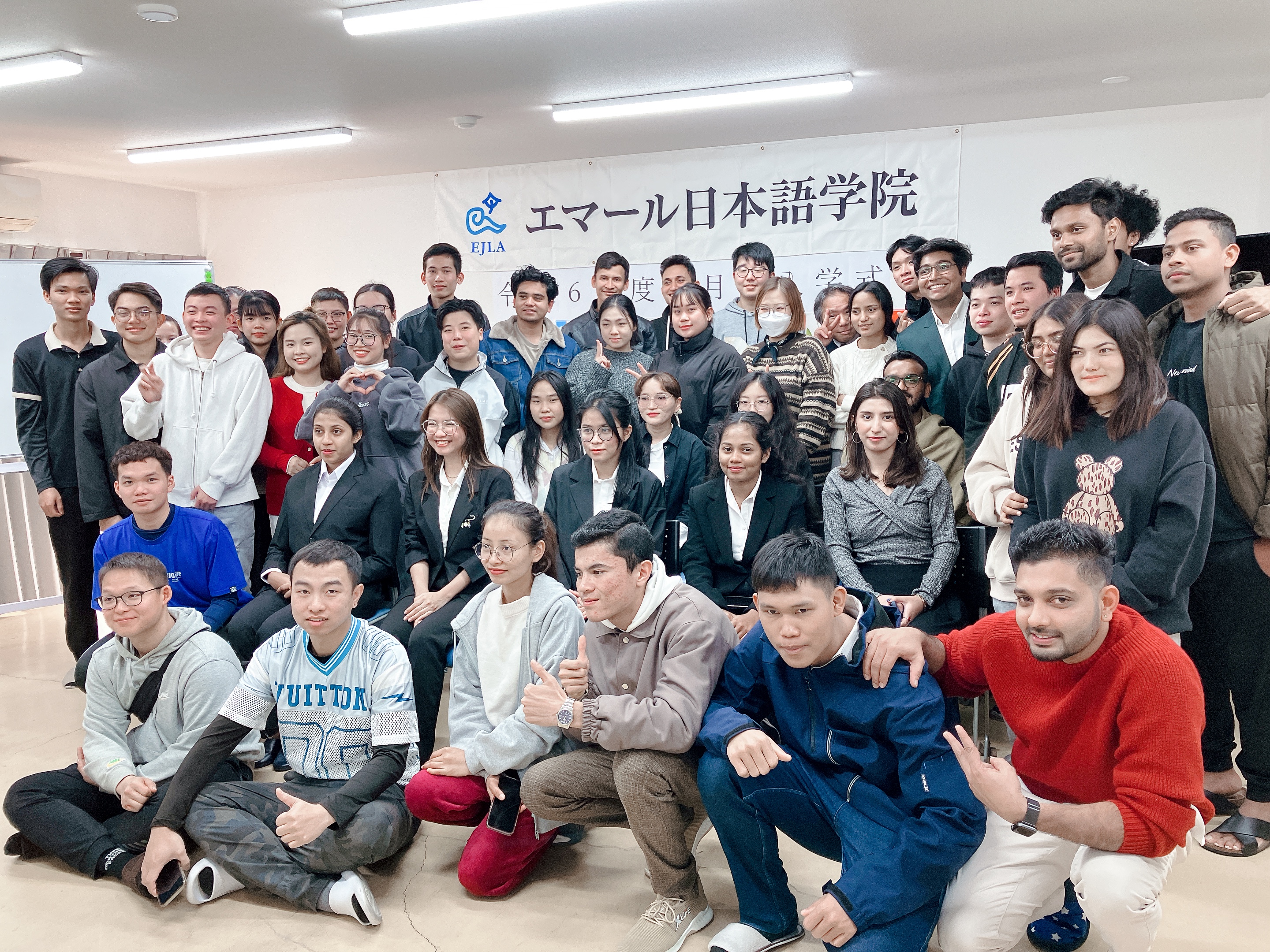 2024年10月期生の入学式と新入生の歓迎会